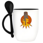 Кружка с ложкой