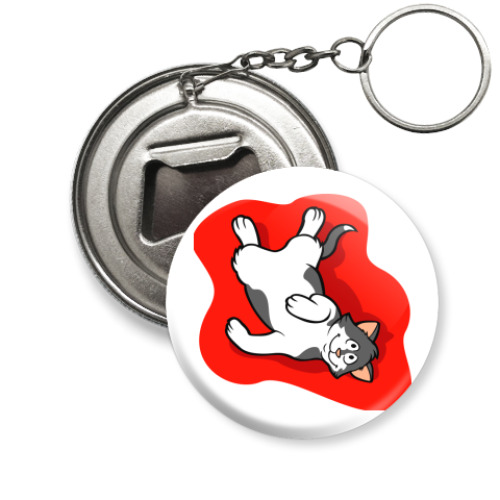 Брелок-открывашка с принтом Эти веселые коты