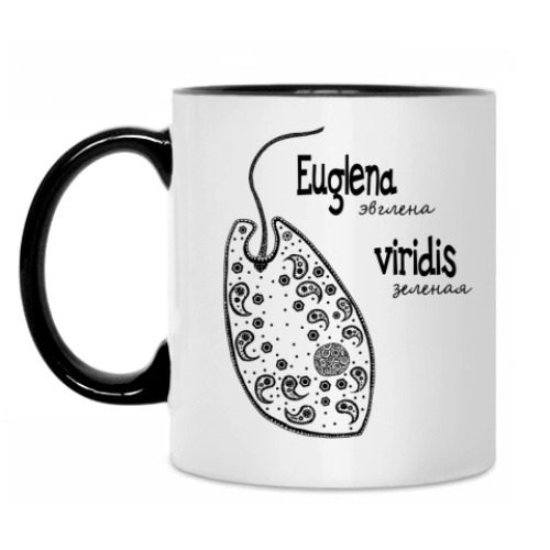 Кружка с принтом Euglena&Amoeba