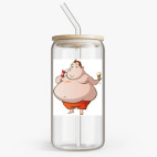 Банка с бамбуковой крышкой