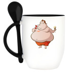 Кружка с ложкой