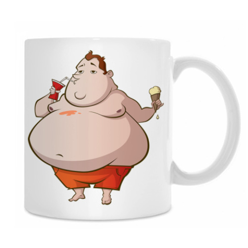 Кружка с принтом Fat boy