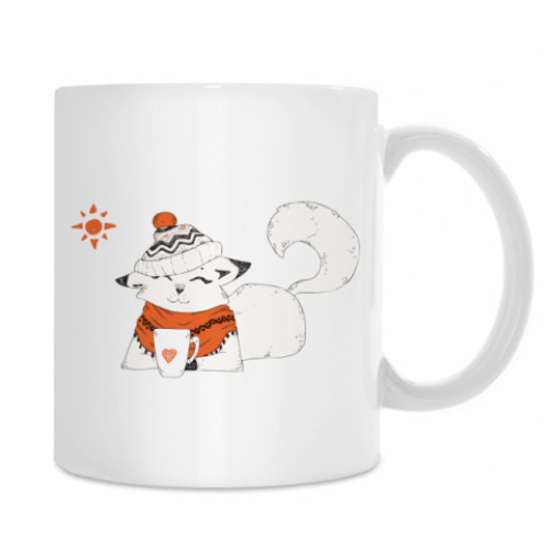 Кружка с принтом Cute Kitty