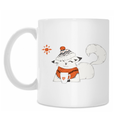 Кружка с принтом Cute Kitty