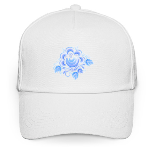 Кепка бейсболка с принтом Цветок Гжель