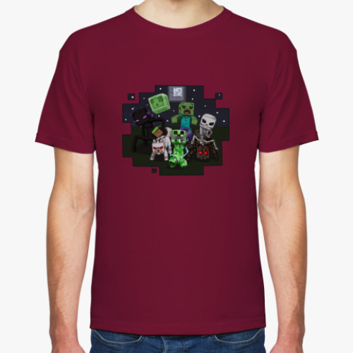 Футболка с принтом Minecraft