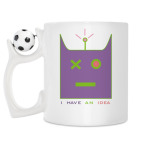 Кружка с футбольным мячиком