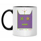 Кружка двухцветная