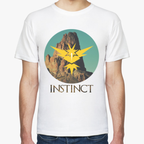 Футболка с принтом Pokemon GO (Team Instinct)