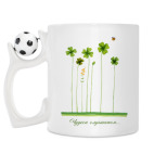 Кружка с футбольным мячиком