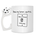 Кружка с футбольным мячиком