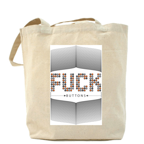 Сумка шоппер с принтом Fuck Buttons