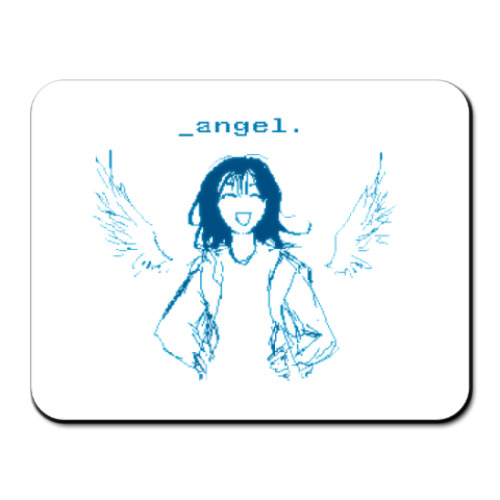 Коврик для мыши с принтом angel