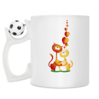 Кружка с футбольным мячиком