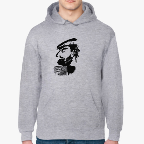 Толстовка худи с принтом Довлатов в кепке