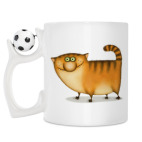 Кружка с футбольным мячиком