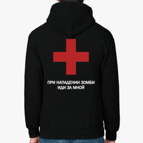 Толстовка худи с принтом Иди за мной