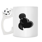 Кружка с футбольным мячиком