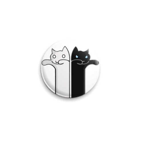 Значок 25мм с принтом  Longcat