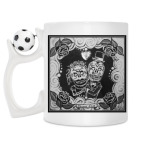 Кружка с футбольным мячиком