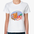 Классическая женская футболка Глинтвейн