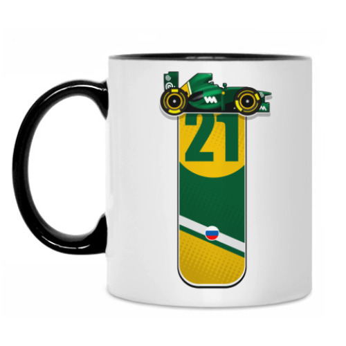 Кружка с принтом Болид