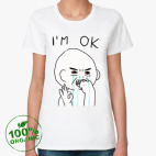 Женская футболка органик