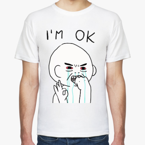 Футболка с принтом I am OK