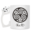 Кружка с футбольным мячиком