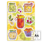 Набор разноцветного сладкого варенья