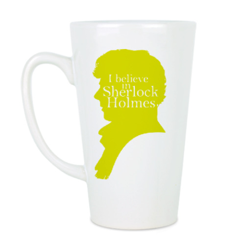 Чашка Латте с принтом Шерлок(Sherlock)