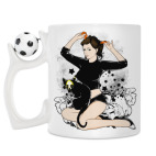 Кружка с футбольным мячиком