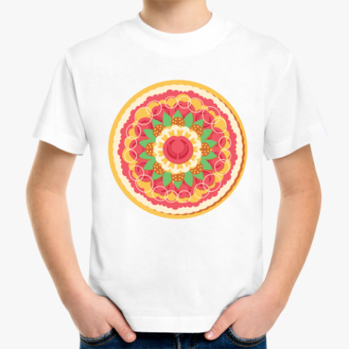 Детская футболка с принтом пицца