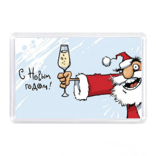 Магнит с принтом С Новым годом.