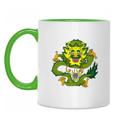 Кружка с принтом 'Дракон'