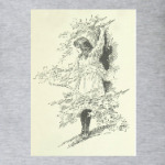 Девушка в листьях (винтаж)