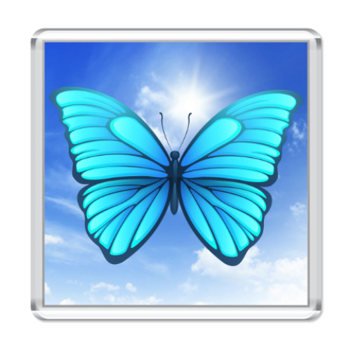 Магнит с принтом Бабочка