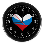 Настенные часы (с цифрами) Флаг России