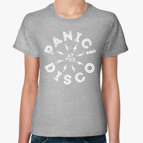 Женская футболка с принтом Panic! At the Disco