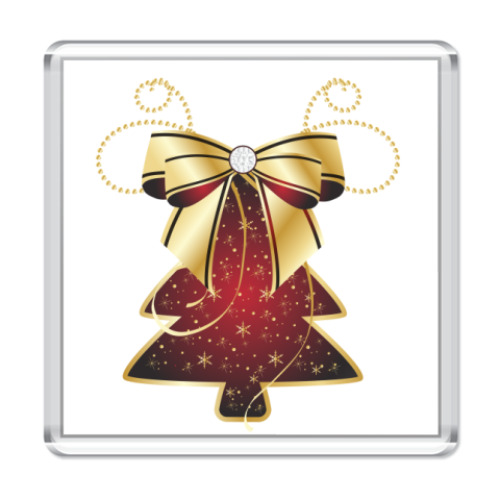 Магнит с принтом   Елочка