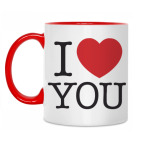 Двухцветная кружка Love