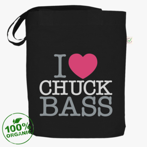 Сумка шоппер с принтом I love chuck bass