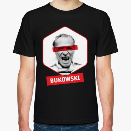 Футболка с принтом Буковски супергерой