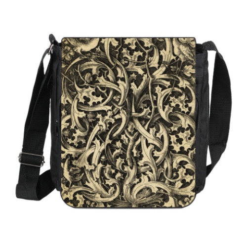 Сумка на плечо (мини-планшет) с принтом Загадочные дебри