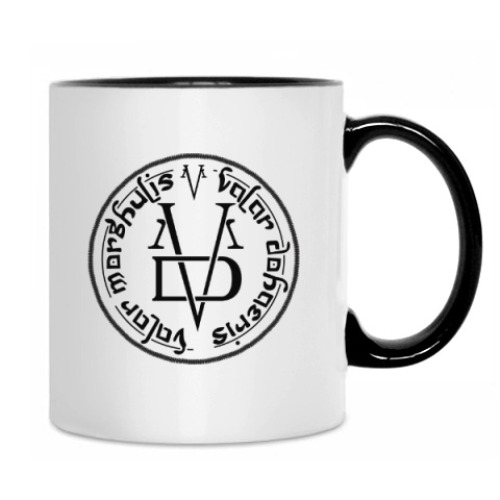 Кружка с принтом valar morghulis