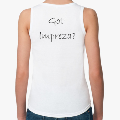 Женская майка с принтом Impreza