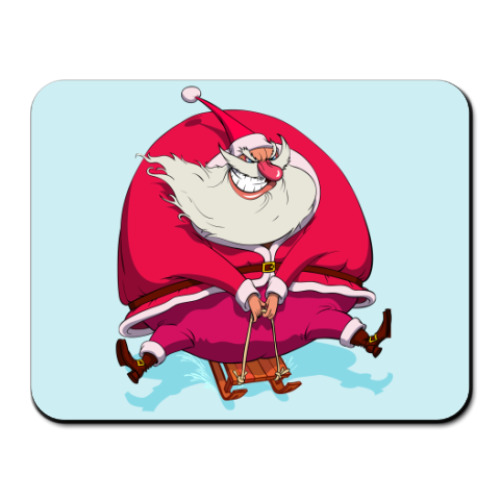 Коврик для мыши с принтом  Злой санта