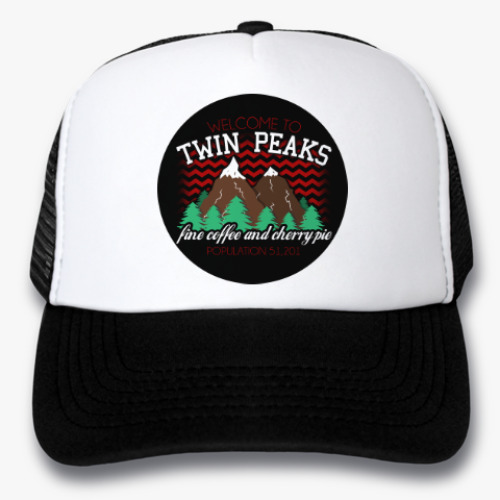 Кепка-тракер с принтом Сериал Твин Пикс Twin Peaks