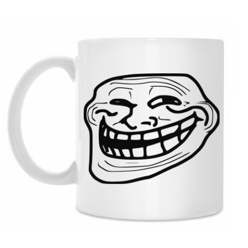 Кружка с принтом TrollFace
