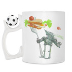 Кружка с футбольным мячиком